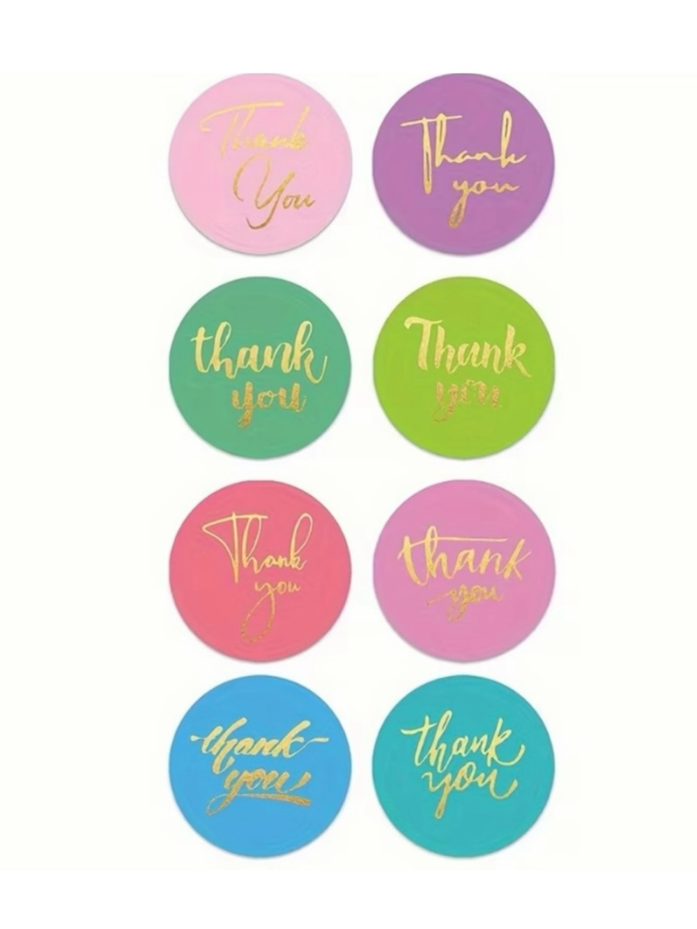 500 “Thank You" Stickers